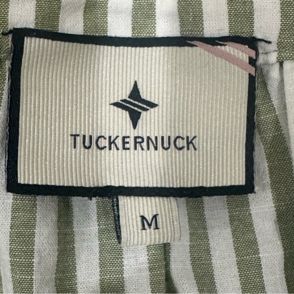 Tuckernuck Crawford Dress Cotswold Stripe Sage Fringe - Picture 5 of 7